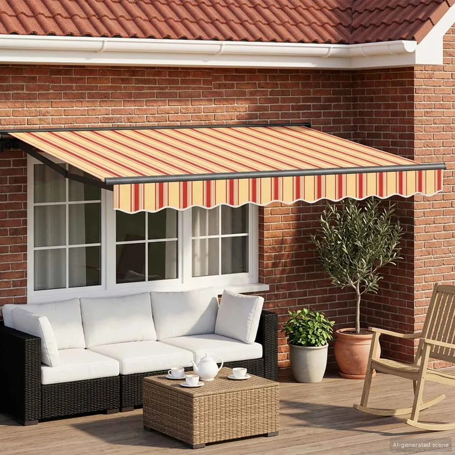 Auvent rétractable électrique 3,5 x 2 m