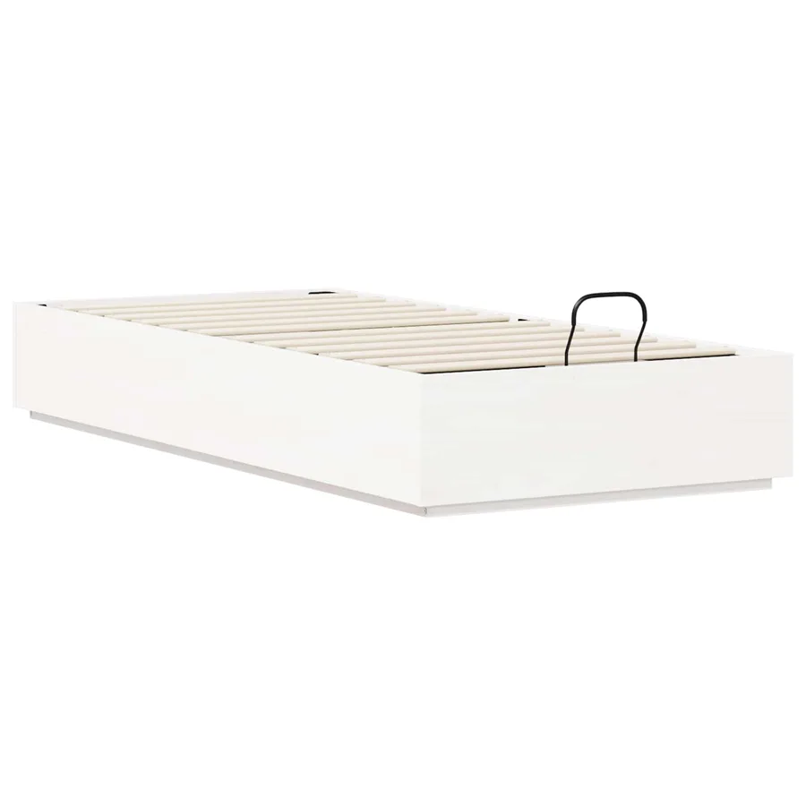 Cadre de lit ottoman avec rangement Blanc 90 x 200 cm - 6