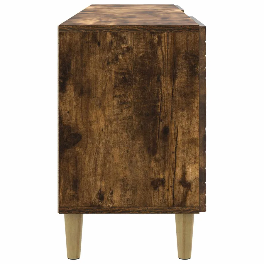 Meuble TV 102 x 34,5 x 50 cm Chêne fumé Bois d'ingénierie - 6
