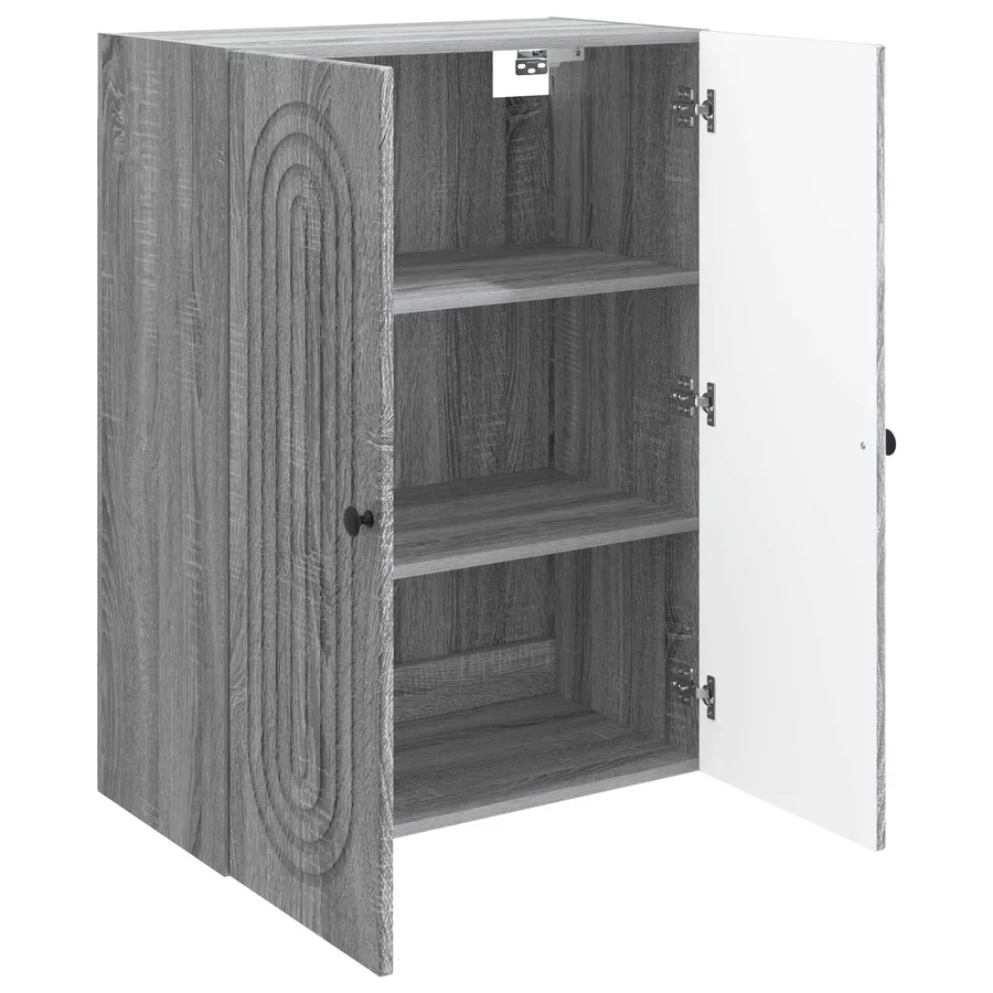 Armoire Murale Sonoma gris 66 x 34,5 x 90 cm Bois d'ingénierie - 3