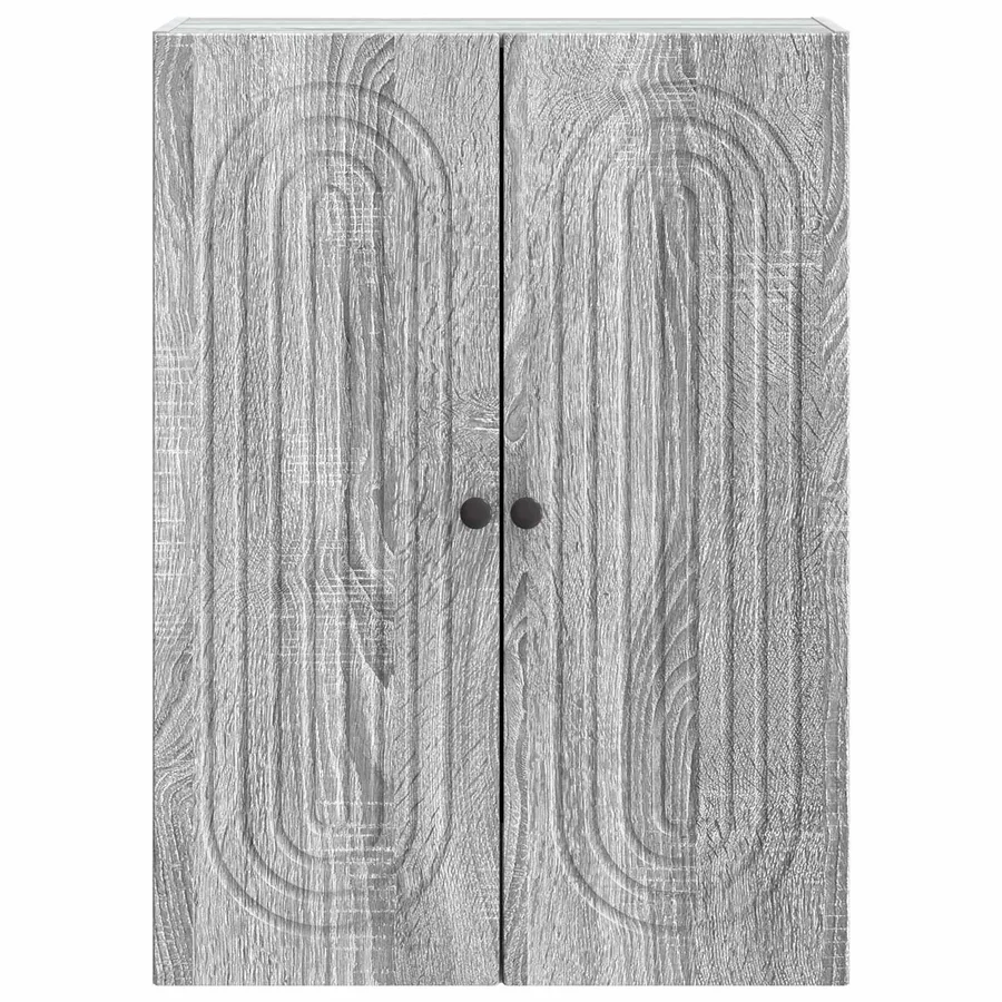 Armoire Murale Sonoma gris 66 x 34,5 x 90 cm Bois d'ingénierie - 4