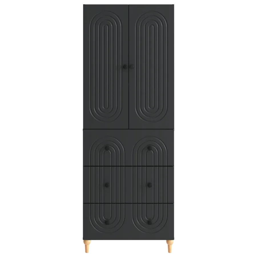Ensemble de Meubles 2 pcs 66 x 34,5 x 90 cm Bois d'ingénierie - 5