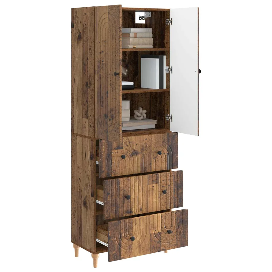 Ensemble de Meubles 2 pcs 66 x 34,5 x 90 cm Bois d'ingénierie - 3
