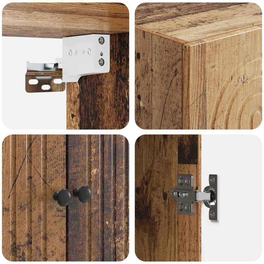 Ensemble de Meubles 2 pcs 66 x 34,5 x 90 cm Bois d'ingénierie - 8