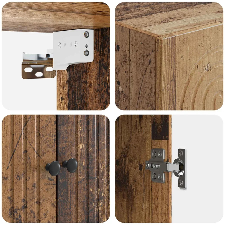 Ensemble de Meubles 2 pcs 66 x 34,5 x 90 cm Bois d'ingénierie - 8