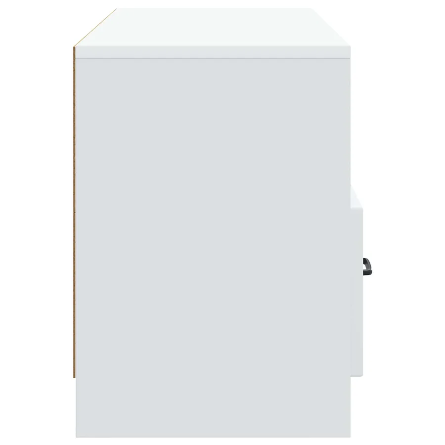 Meuble TV Blanc 102 x 34,5 x 47 cm Bois d'ingénierie - 7