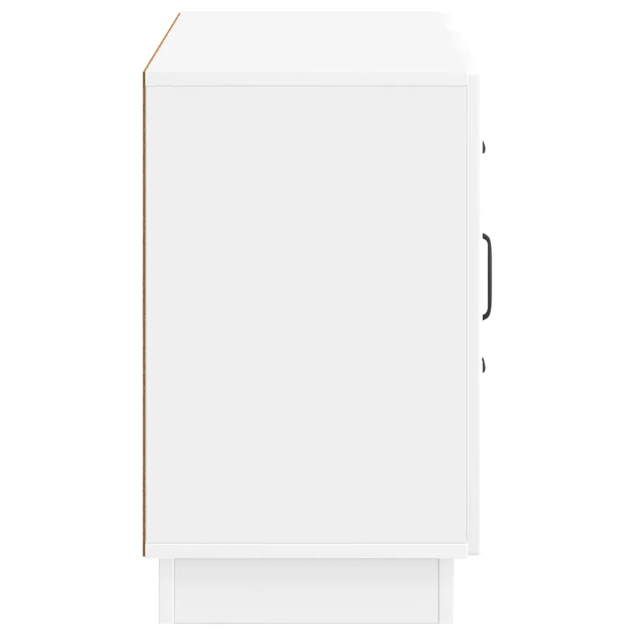 Buffet Blanc brillant 89 x 34,5 x 57 cm Bois d'ingénierie - 7