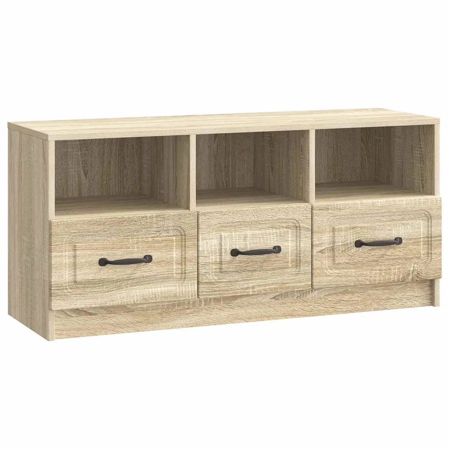 Meuble TV Chêne Sonoma 102 x 34,5 x 47 cm Bois d'ingénierie - 2