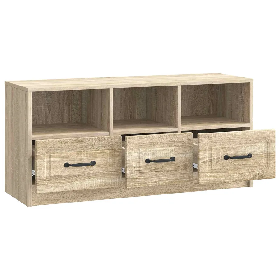 Meuble TV Chêne Sonoma 102 x 34,5 x 47 cm Bois d'ingénierie - 5