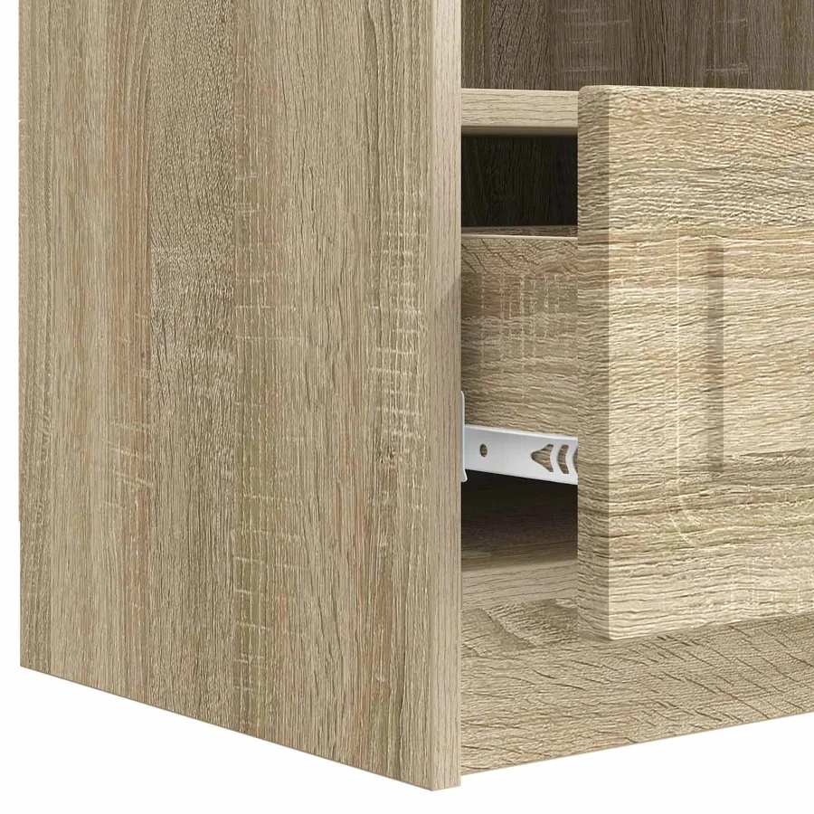 Meuble TV Chêne Sonoma 102 x 34,5 x 47 cm Bois d'ingénierie - 9