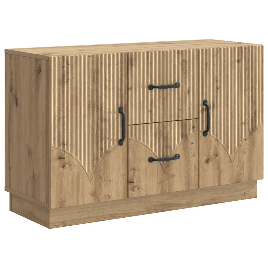 Buffet Chêne artisanal 89 x 34,5 x 57 cm Bois d'ingénierie - 2