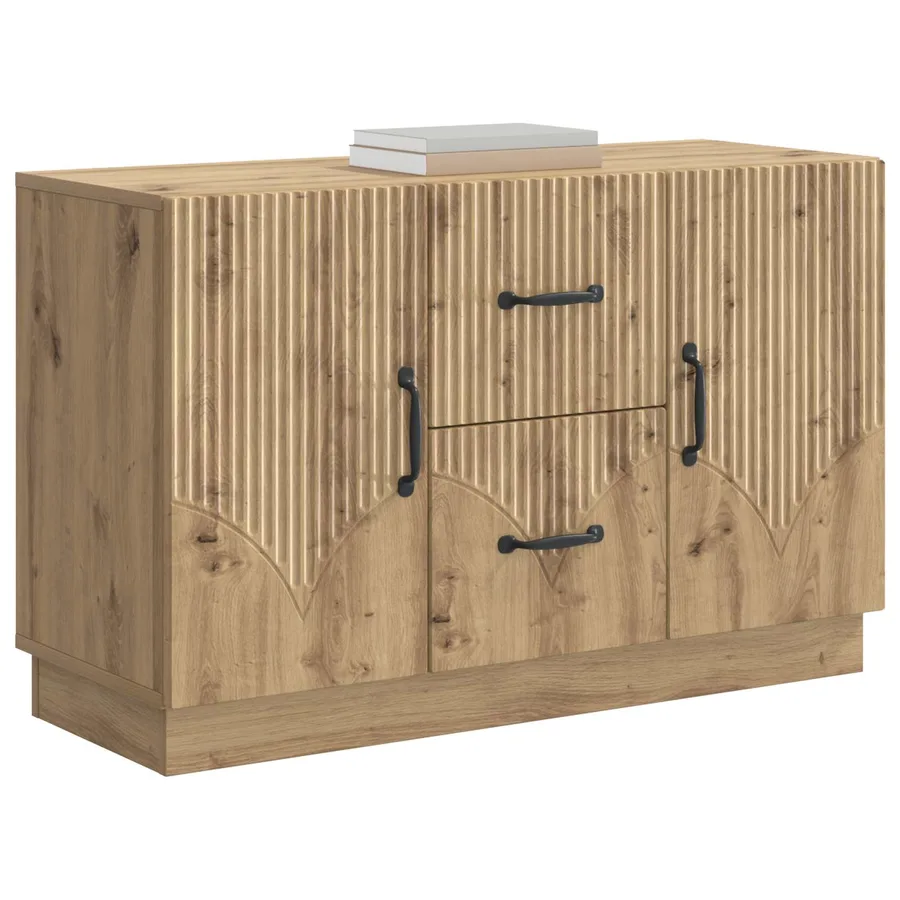 Buffet Chêne artisanal 89 x 34,5 x 57 cm Bois d'ingénierie - 3