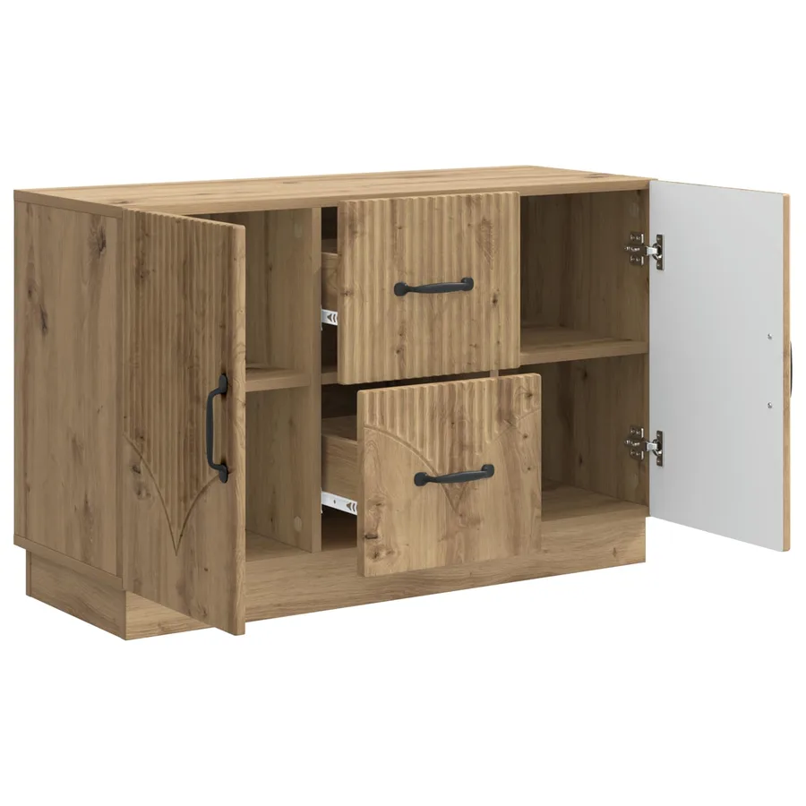 Buffet Chêne artisanal 89 x 34,5 x 57 cm Bois d'ingénierie - 5