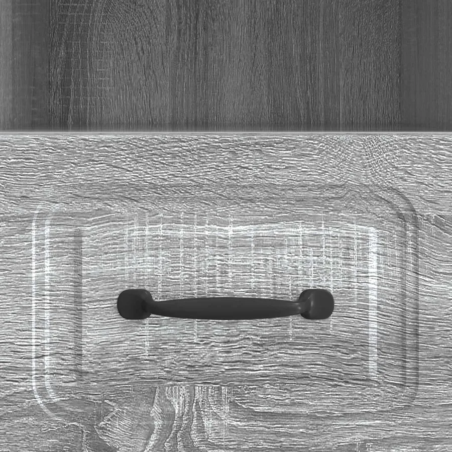 Meuble TV Sonoma gris 102 x 34,5 x 47 cm Bois d'ingénierie - 10