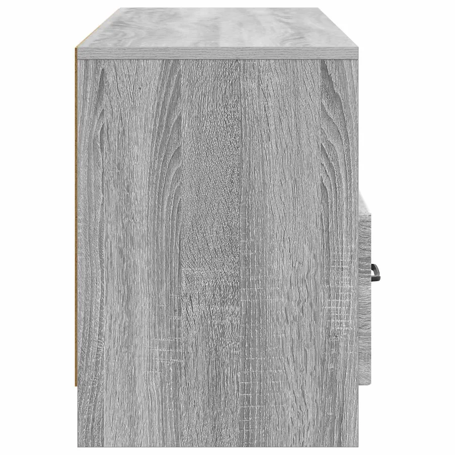Meuble TV Sonoma gris 102 x 34,5 x 47 cm Bois d'ingénierie - 7