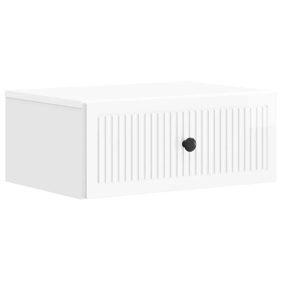 Cabinet de chevet 2 pcs Blanc brillant 49 x 34,5 x 20 cm - 5