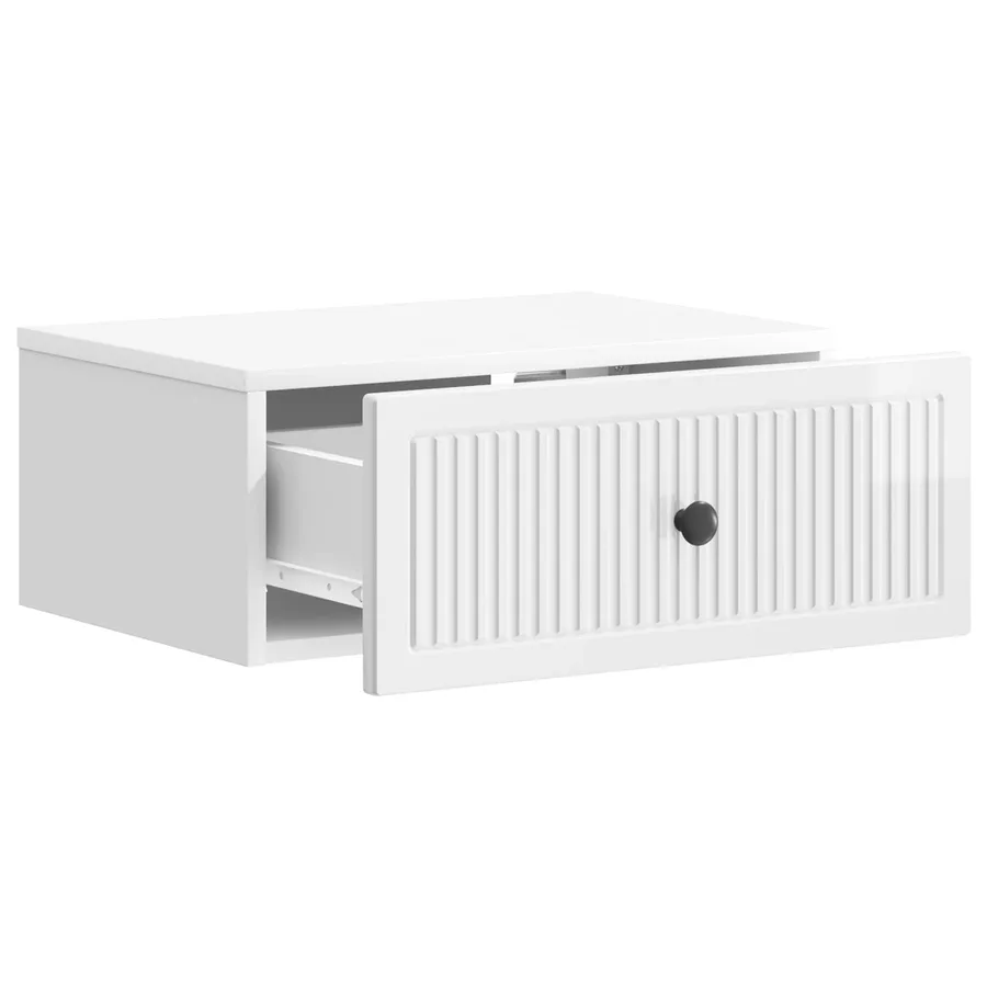 Cabinet de chevet 2 pcs Blanc brillant 49 x 34,5 x 20 cm - 6