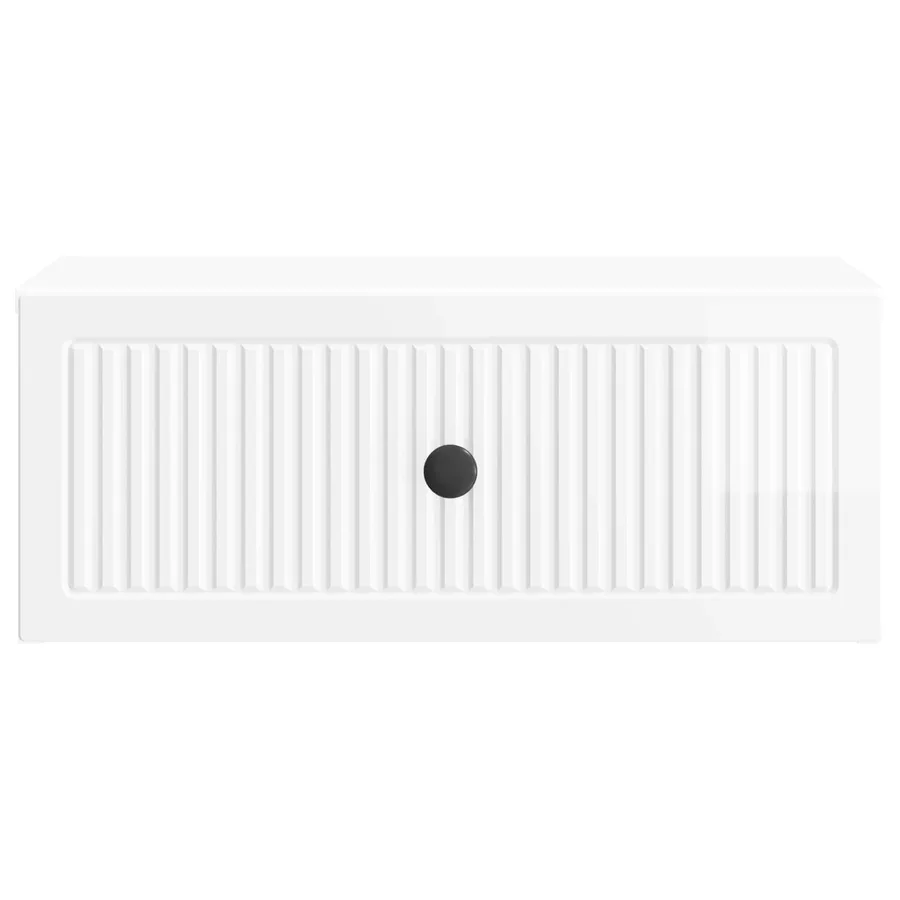 Cabinet de chevet 2 pcs Blanc brillant 49 x 34,5 x 20 cm - 7