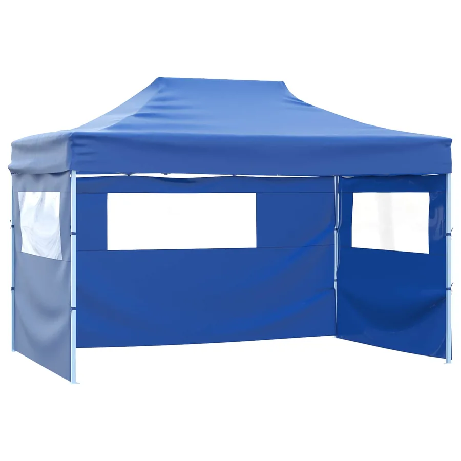 Tente de fête Bleu 291 x 431 x 315 cm Tissu Oxford