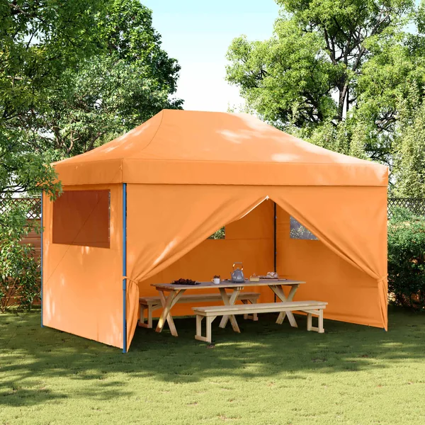 Tente de fête Orange 279 x 410 x 315 cm Tissu Oxford