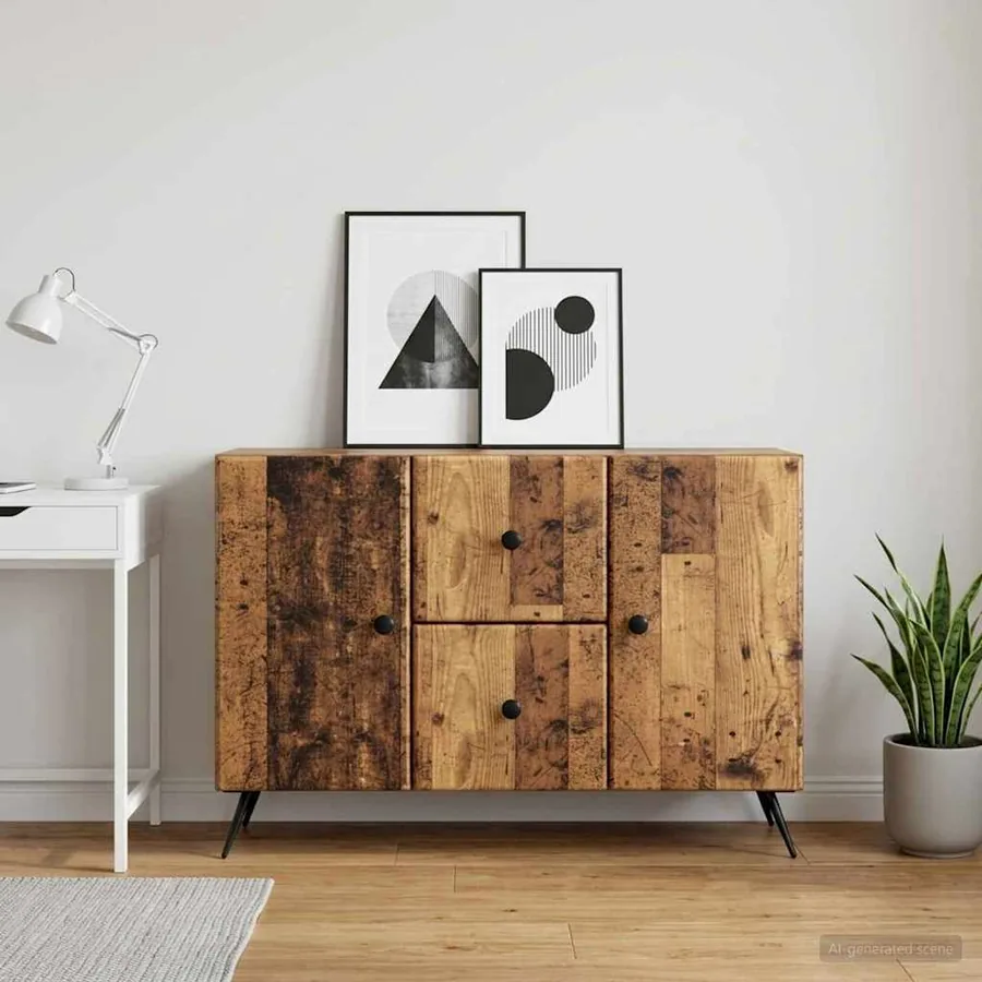 Buffet Bois ancien 89 x 34,5 x 60 cm Bois d'ingénierie