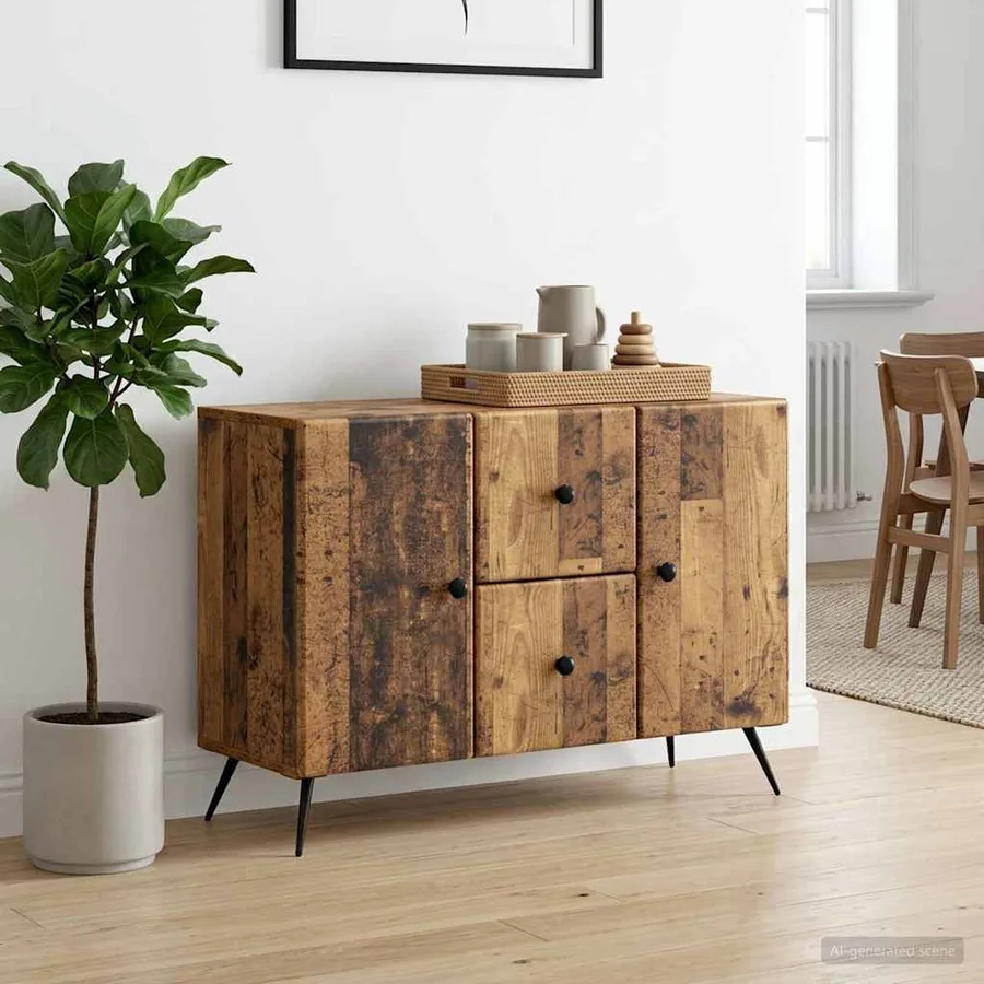 Buffet Bois ancien 89 x 34,5 x 60 cm Bois d'ingénierie - 4