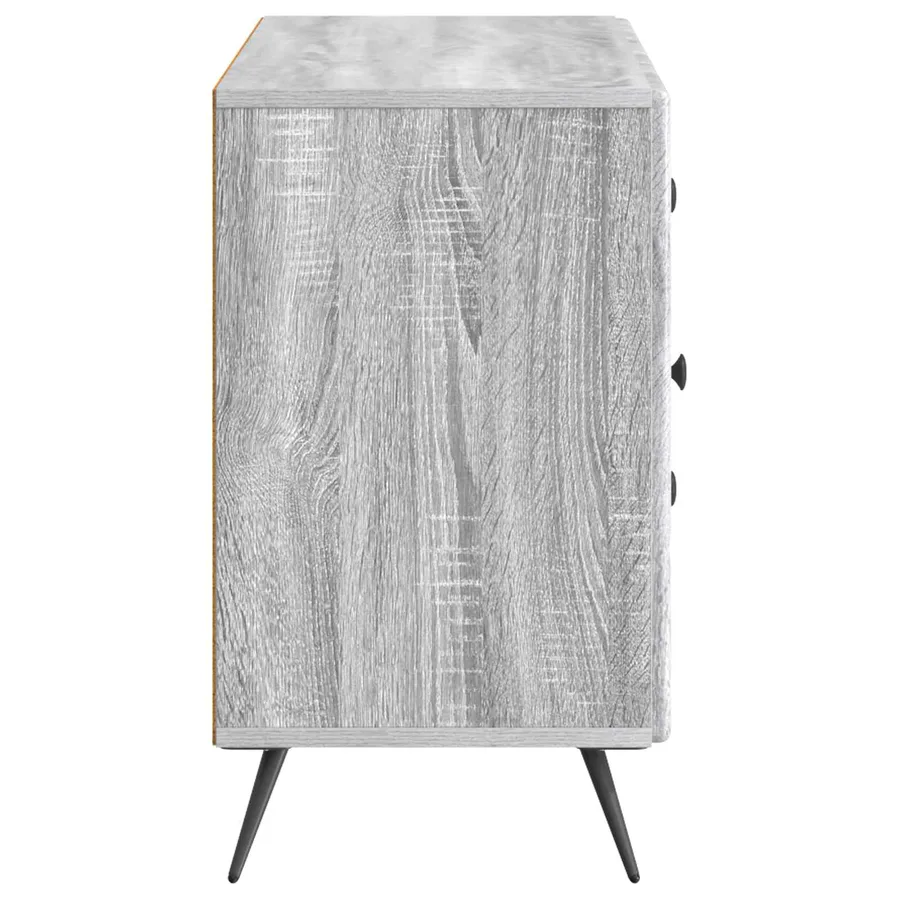 Buffet Sonoma gris 89 x 34,5 x 60 cm Bois d'ingénierie - 7