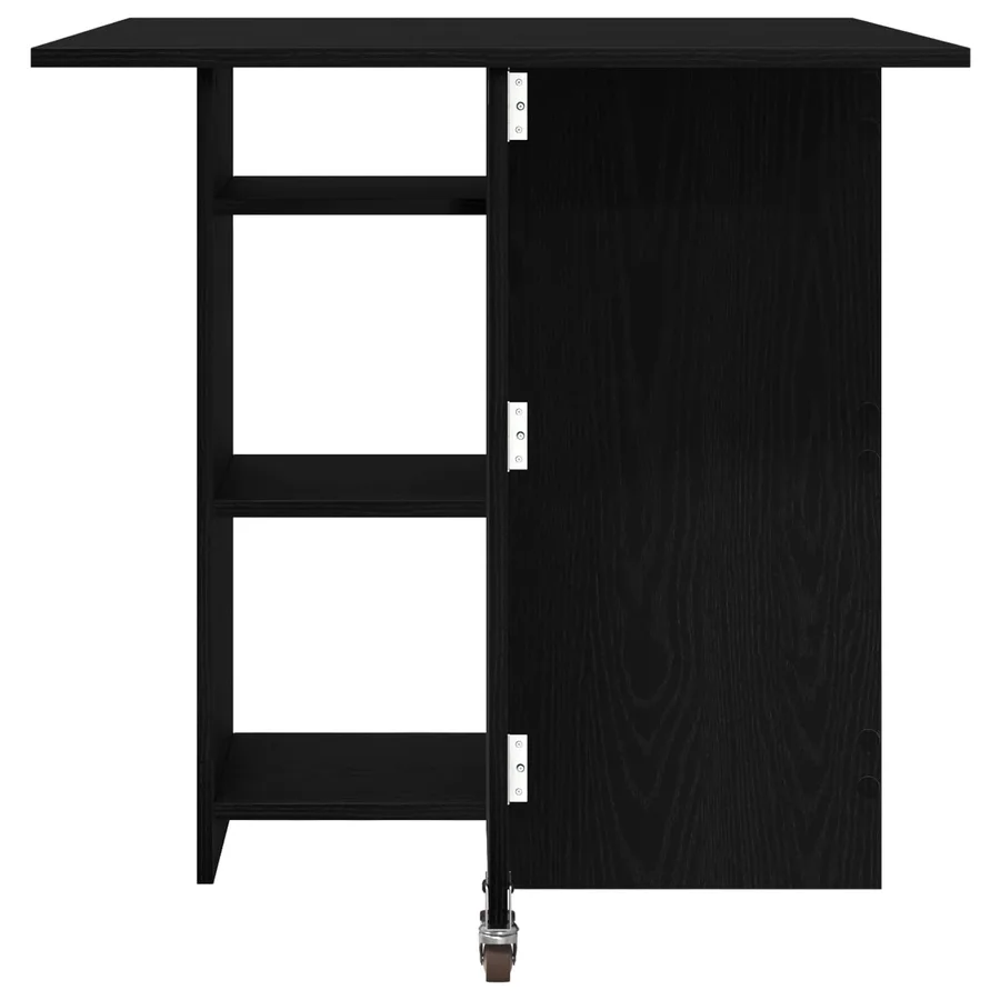 Table à dîner 115 x 70 x 75 cm Bois d'ingénierie Chêne noir - 7