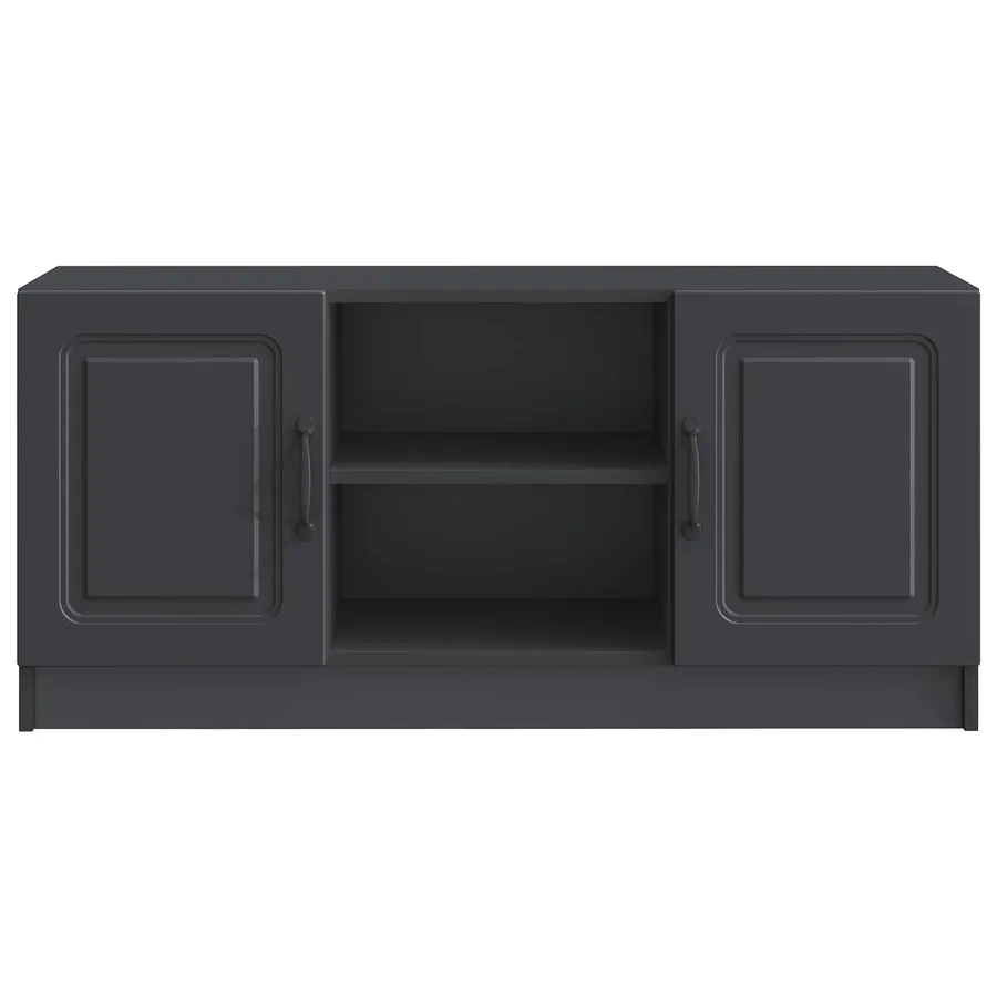Meuble TV Noir 102 x 34,5 x 47 cm Bois d'ingénierie - 6