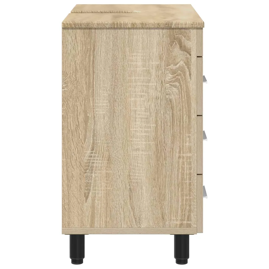 Unité de vanité de salle de bain Chêne Sonoma 60 x 35 x 60 cm - 6