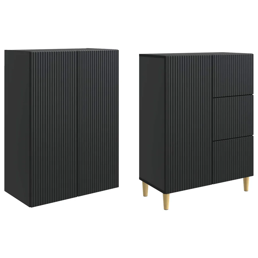 Ensemble de Meubles 2 pcs 66 x 34,5 x 90 cm Bois d'ingénierie - 4