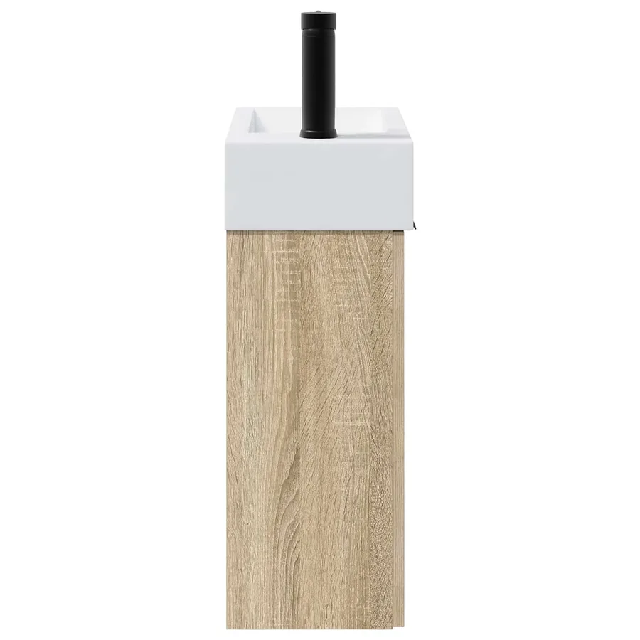 Meuble de salle de bain avec robinet Chêne Sonoma - 6