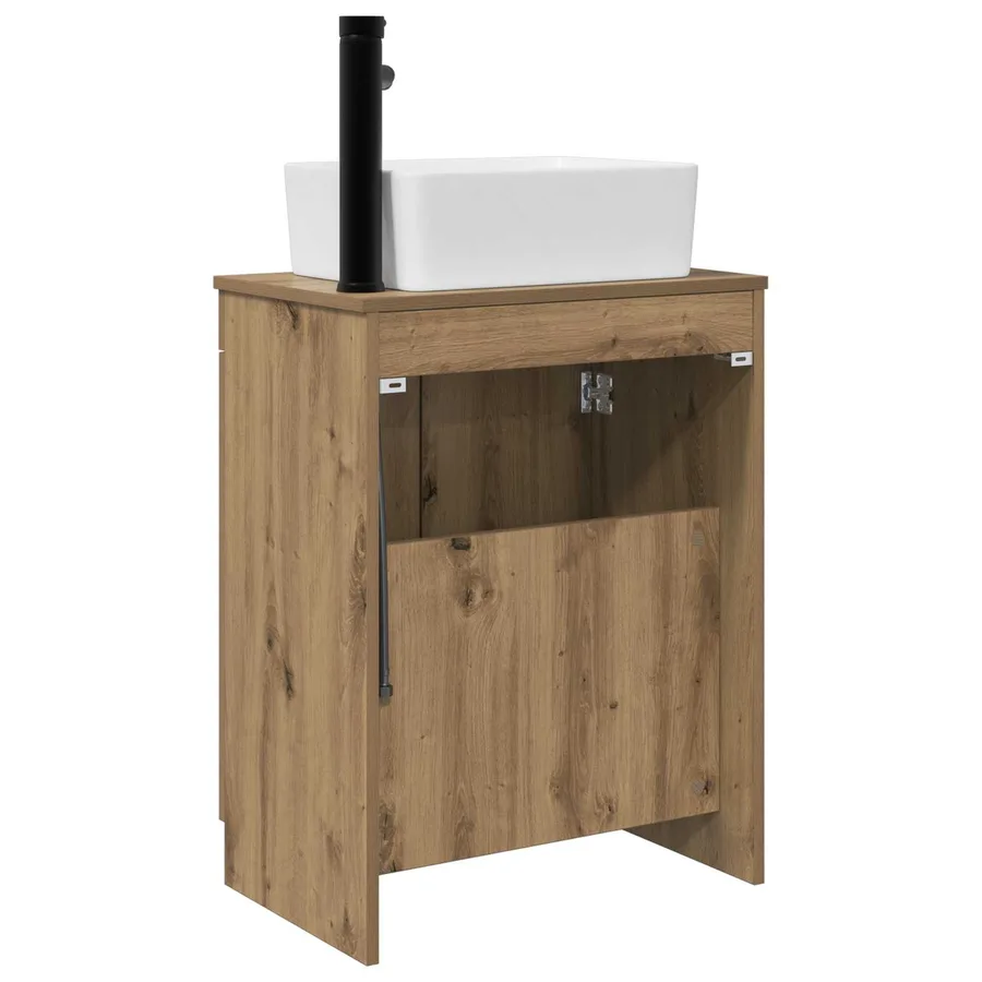 Meuble de salle de bain avec évier Chêne artisanal - 6