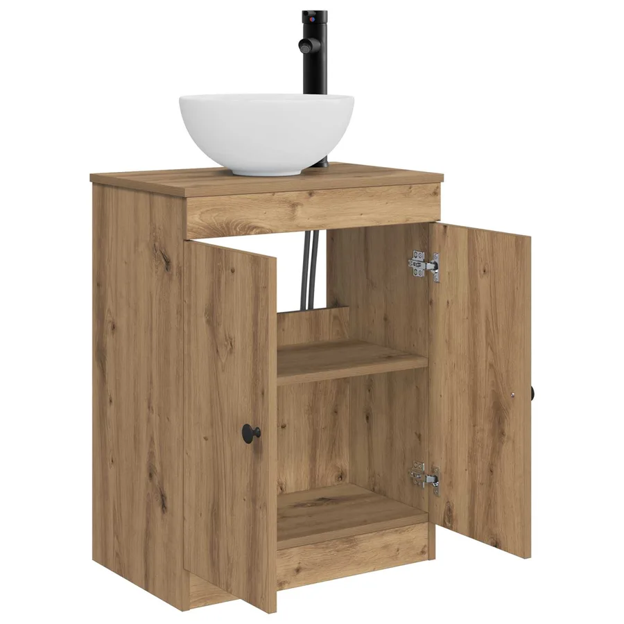 Meuble de salle de bain avec évier Chêne artisanal - 4