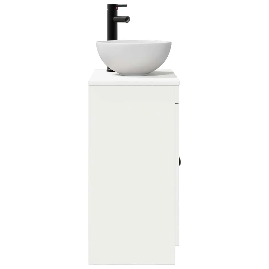 Meuble de salle de bain avec évier Blanc 54 x 35 x 83 cm - 5