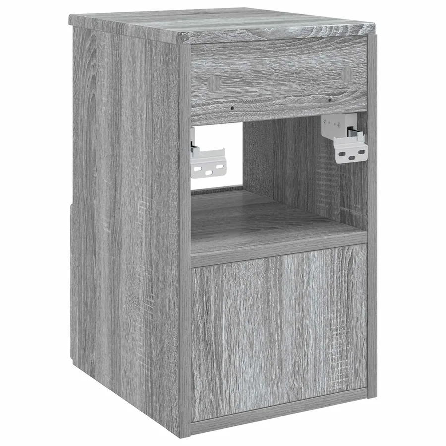 Armoire de salle de bain Sonoma gris 30 x 41 x 50 cm - 7