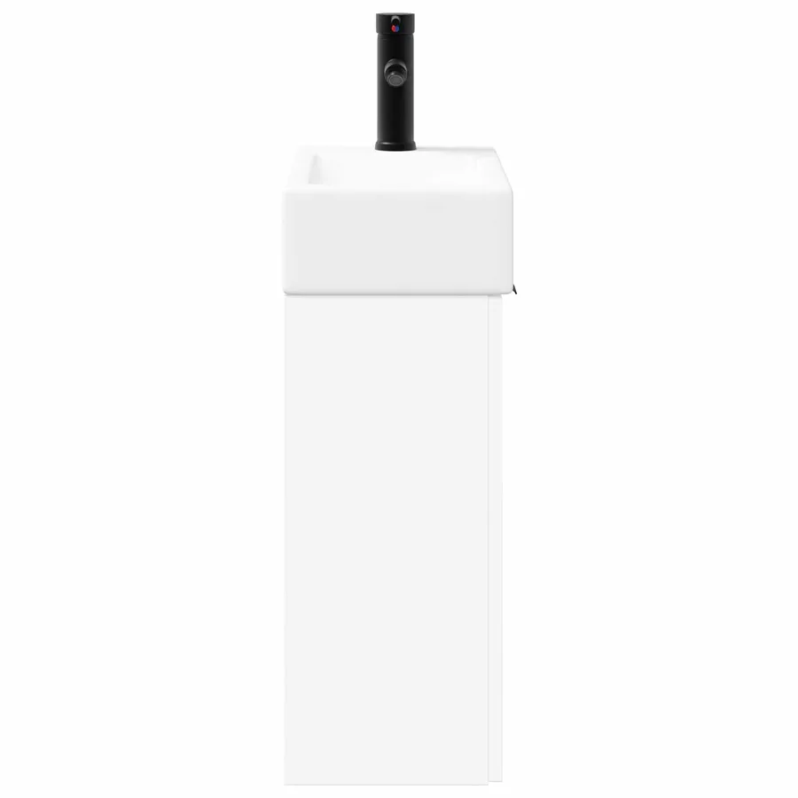 Meuble de salle de bain avec robinet Blanc 45,5 x 22,5 x 84 cm - 6