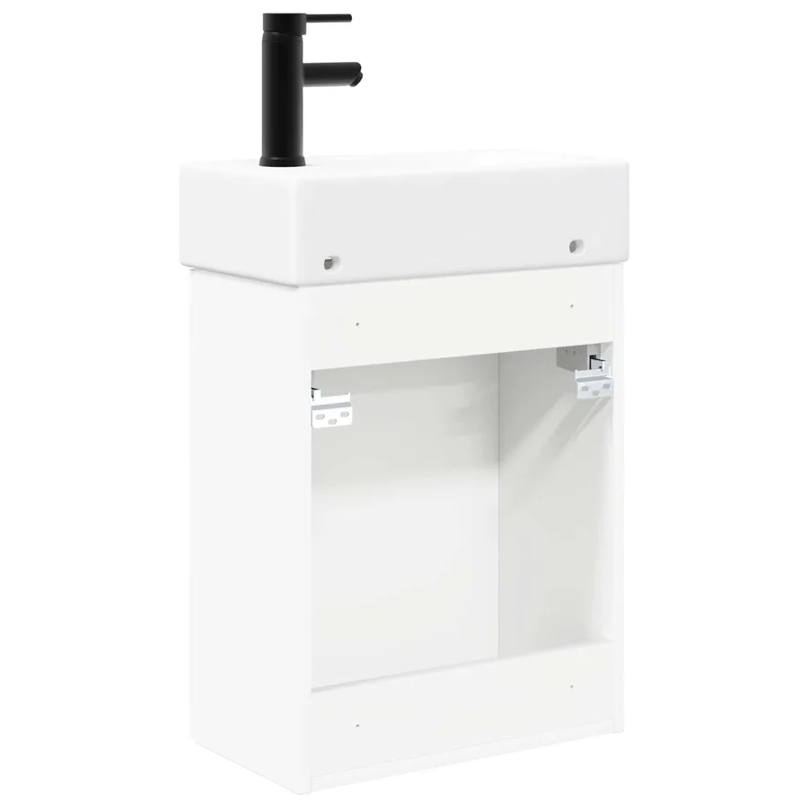 Meuble de salle de bain avec robinet Blanc 45,5 x 22,5 x 84 cm - 7