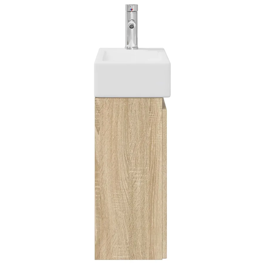 Meuble de salle de bain avec robinet Chêne Sonoma - 6