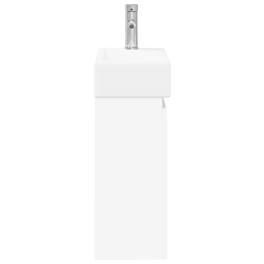 Meuble de salle de bain avec robinet Blanc 45,5 x 22,5 x 84 cm - 6