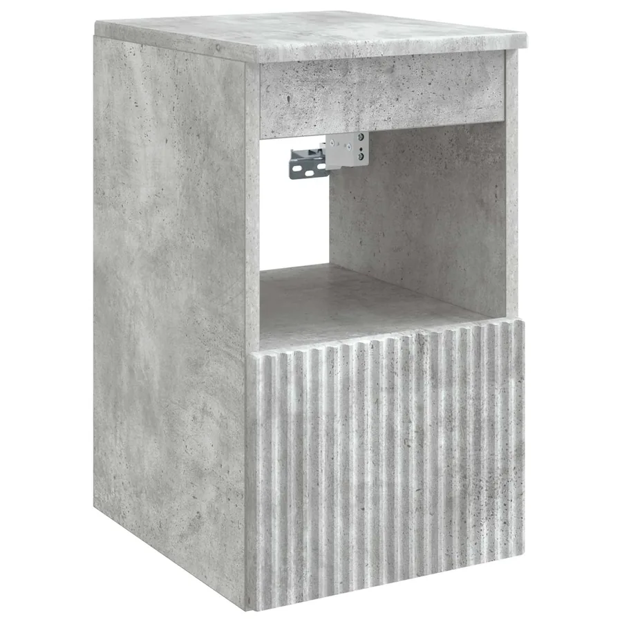Ensemble d'armoire de salle de bain 4 pcs Gris béton - 6