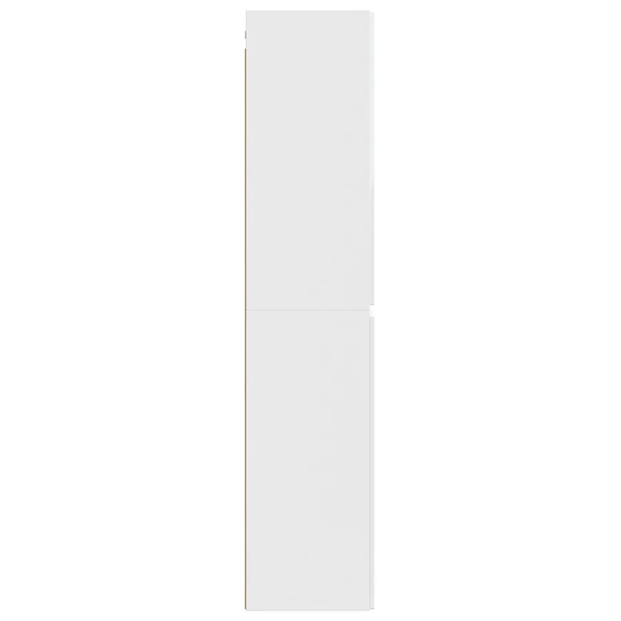 Cabinet de Salle de Bain Mural Blanc brillant - 4