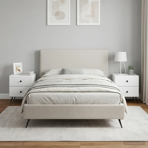 Cabinet de chevet avec tiroir 2 pcs Blanc 43 x 34,5 x 47,5 cm
