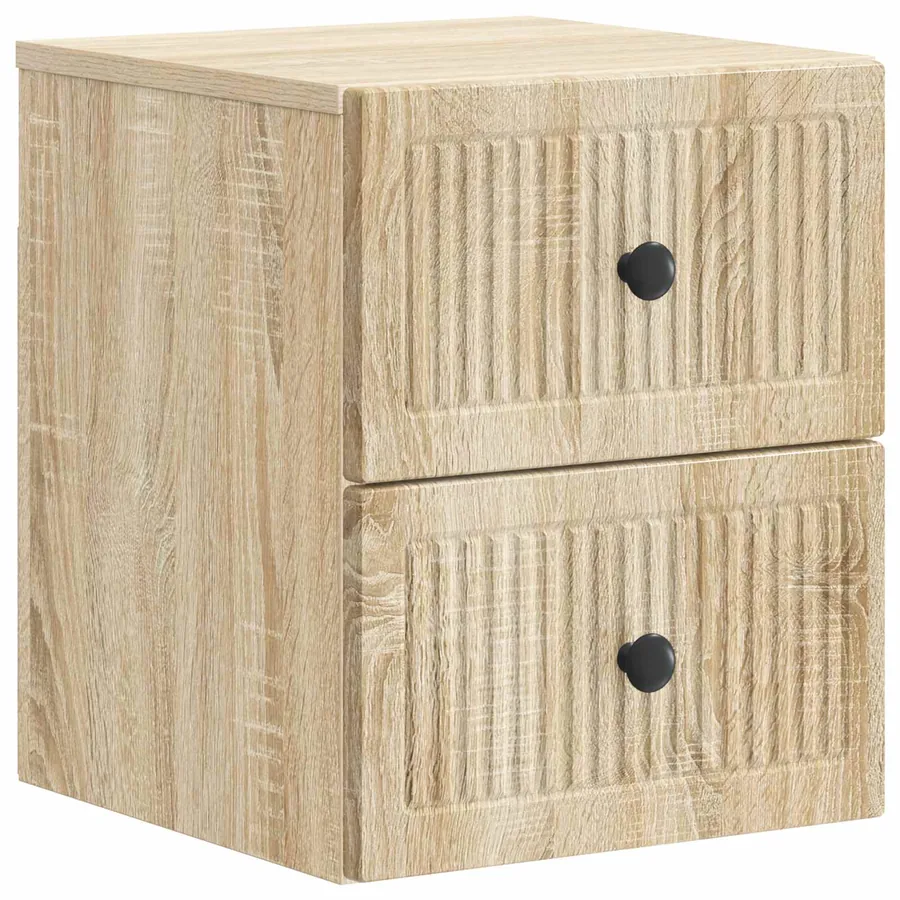 Cabinet de chevet mural Chêne Sonoma 33 x 34,5 x 40 cm - 2