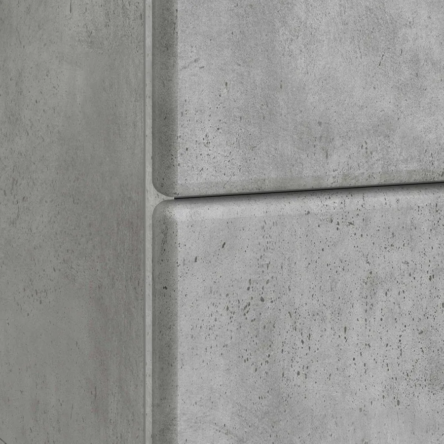 Cabinet de chevet 2 pcs Gris béton 43 x 34,5 x 47,5 cm - 8