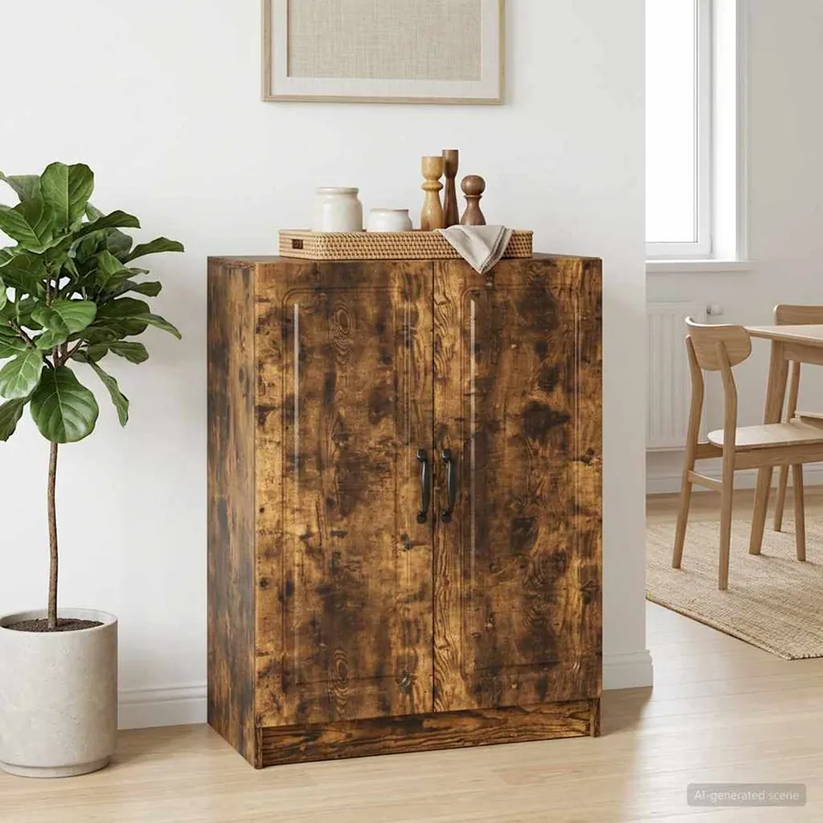 Buffet Chêne fumé 66 x 34,5 x 87 cm Bois d'ingénierie