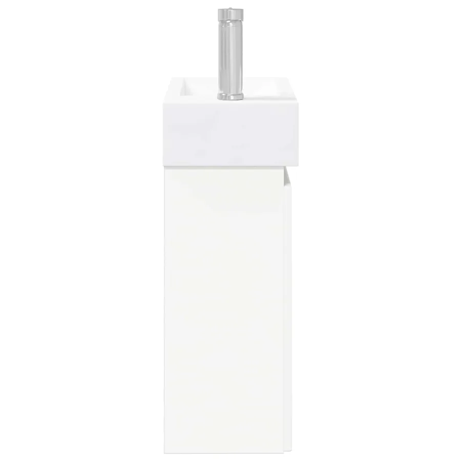 Meuble de salle de bain avec robinet Blanc 45,5 x 22,5 x 84 cm - 6