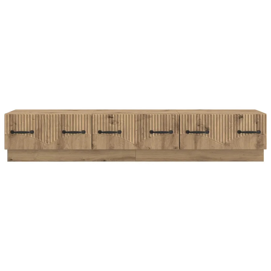 Meuble TV 147 x 34,5 x 27 cm Chêne artisanal Bois d'ingénierie - 6