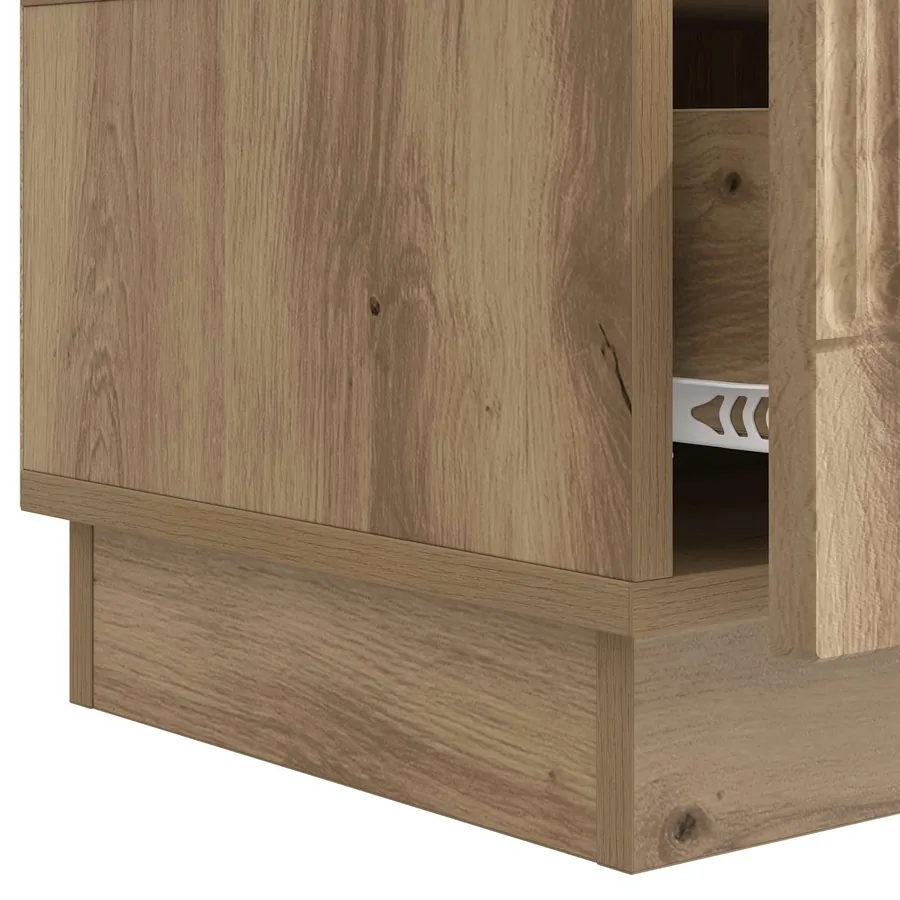 Meuble TV 147 x 34,5 x 27 cm Chêne artisanal Bois d'ingénierie - 9