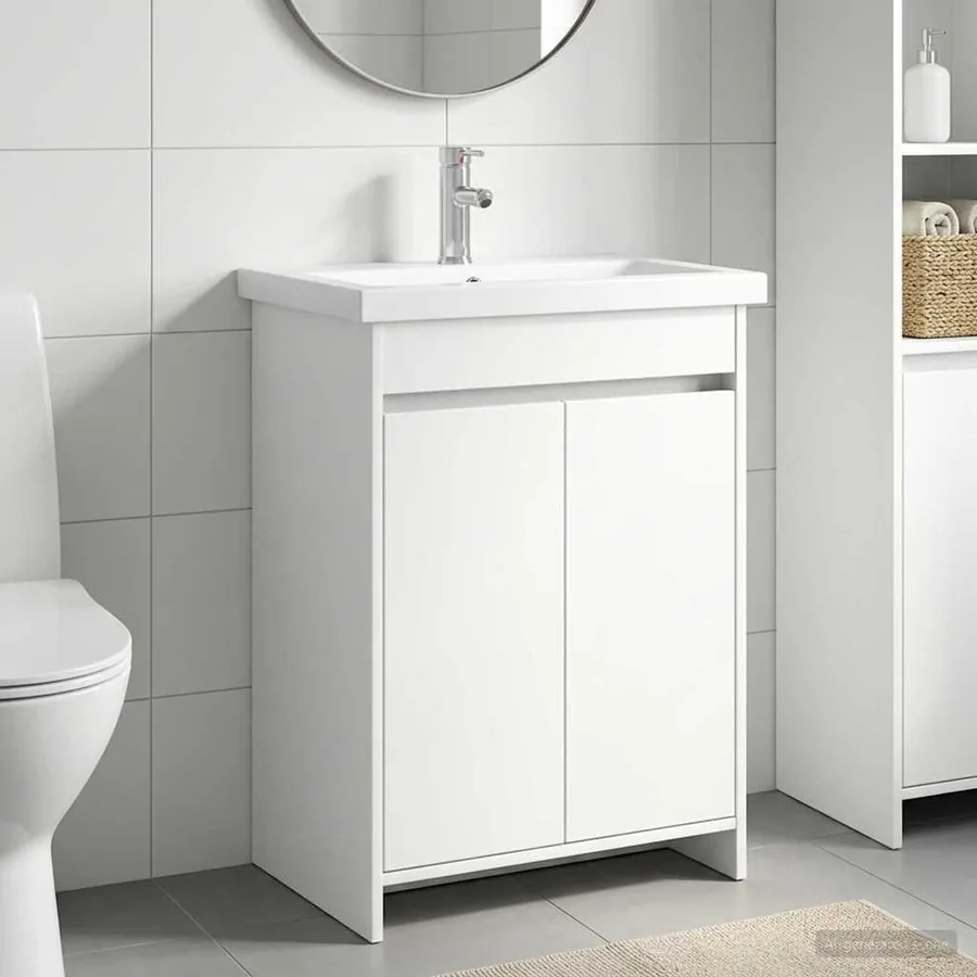 Ensemble de mobilier de salle de bain Blanc 61 x 40 x 84,5 cm